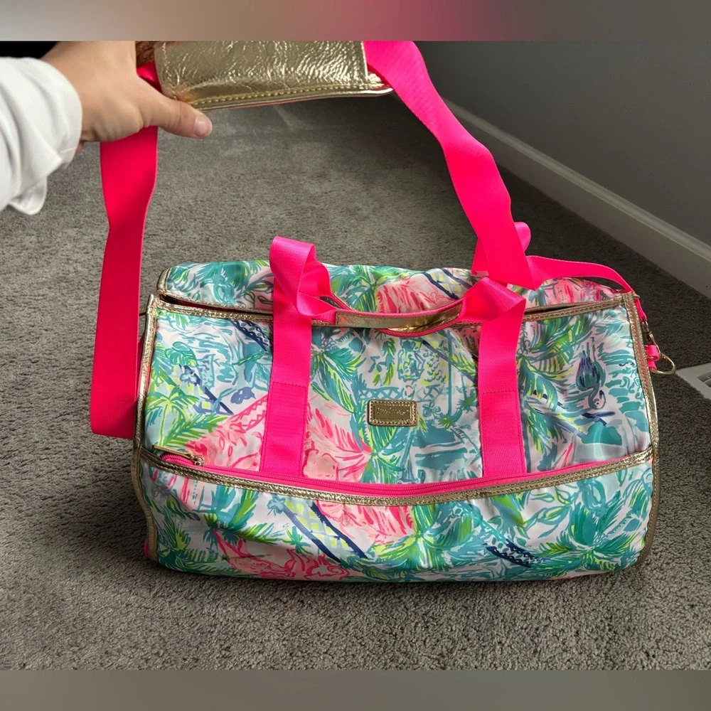 Lily Pulitzer Weekender / Garment Bag Bohemian Queen Print - Picture 4 of 7